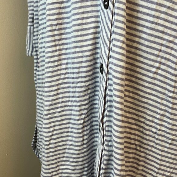 UGG Vivian SZ LG Night Shirt Purple & White Comfy Soft Lightweight Loungewear - Picture 6 of 9